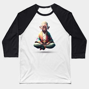 Meditating boy Baseball T-Shirt